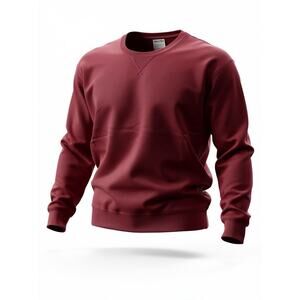 Hanes ComfortWash Sweatshirt Small Burgundy Crewneck Pullover